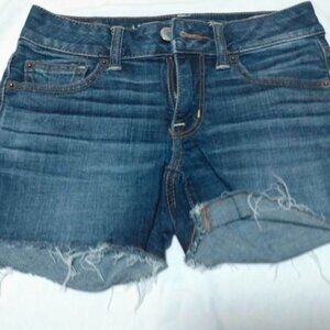 Women’s Size XXXS American Eagle Outfitters blue denim super stretch shorts